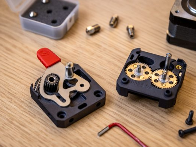 The gears of the LGX PRO extruder